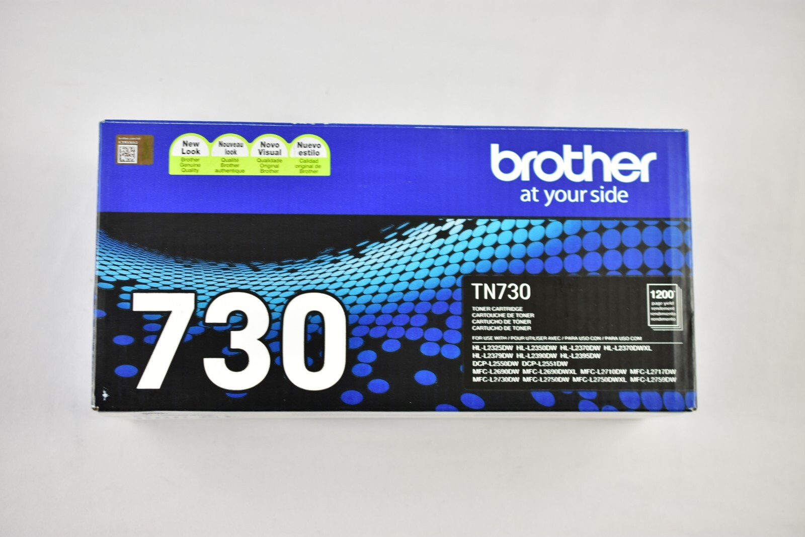 Brother Genuine TN730 Standard Yield Black Toner Cartridge HL-L2350DW/MFCL2710DW
