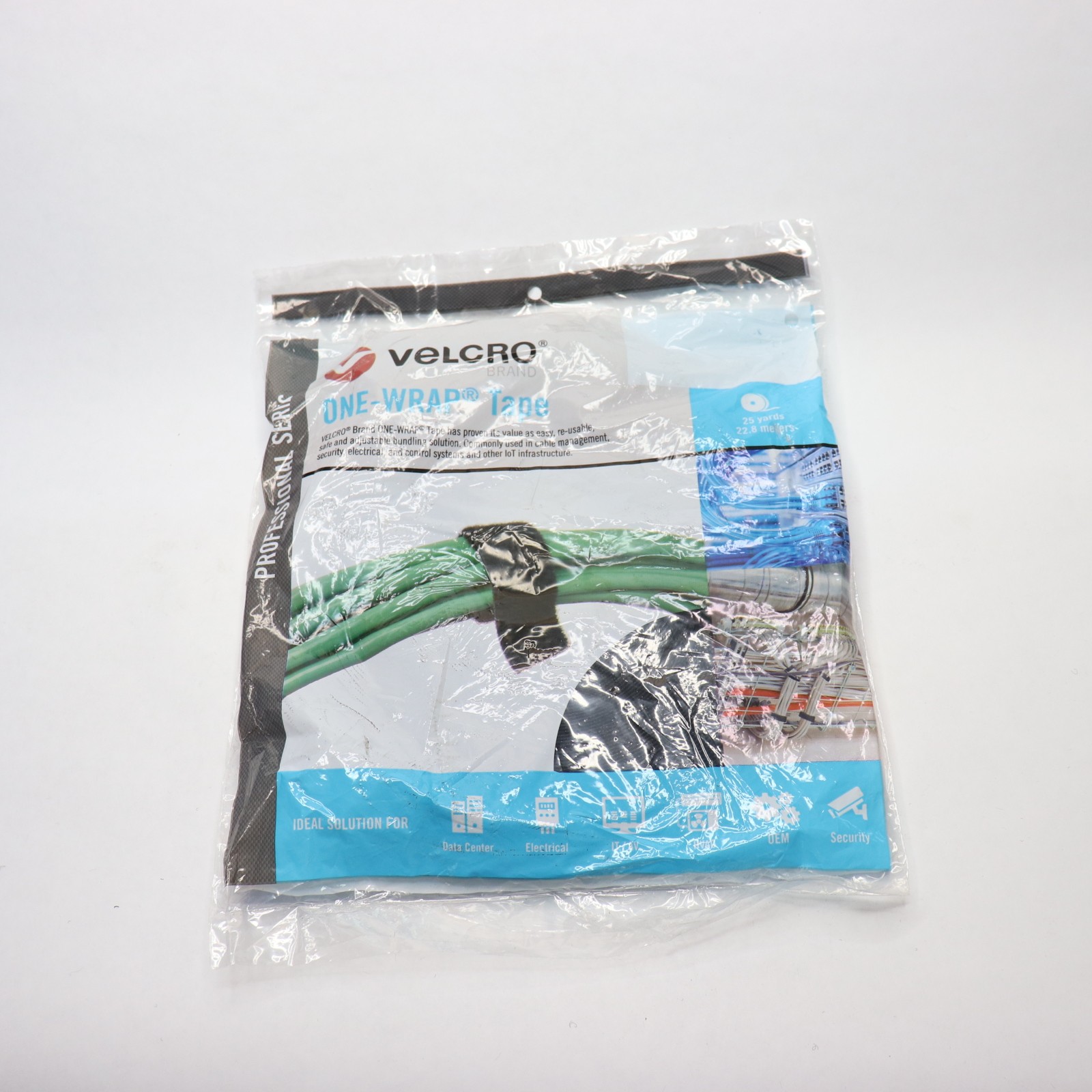 Velcro(R) Reclosable Fastener No Adhesive Black 75 ft x 3/4" W 31086