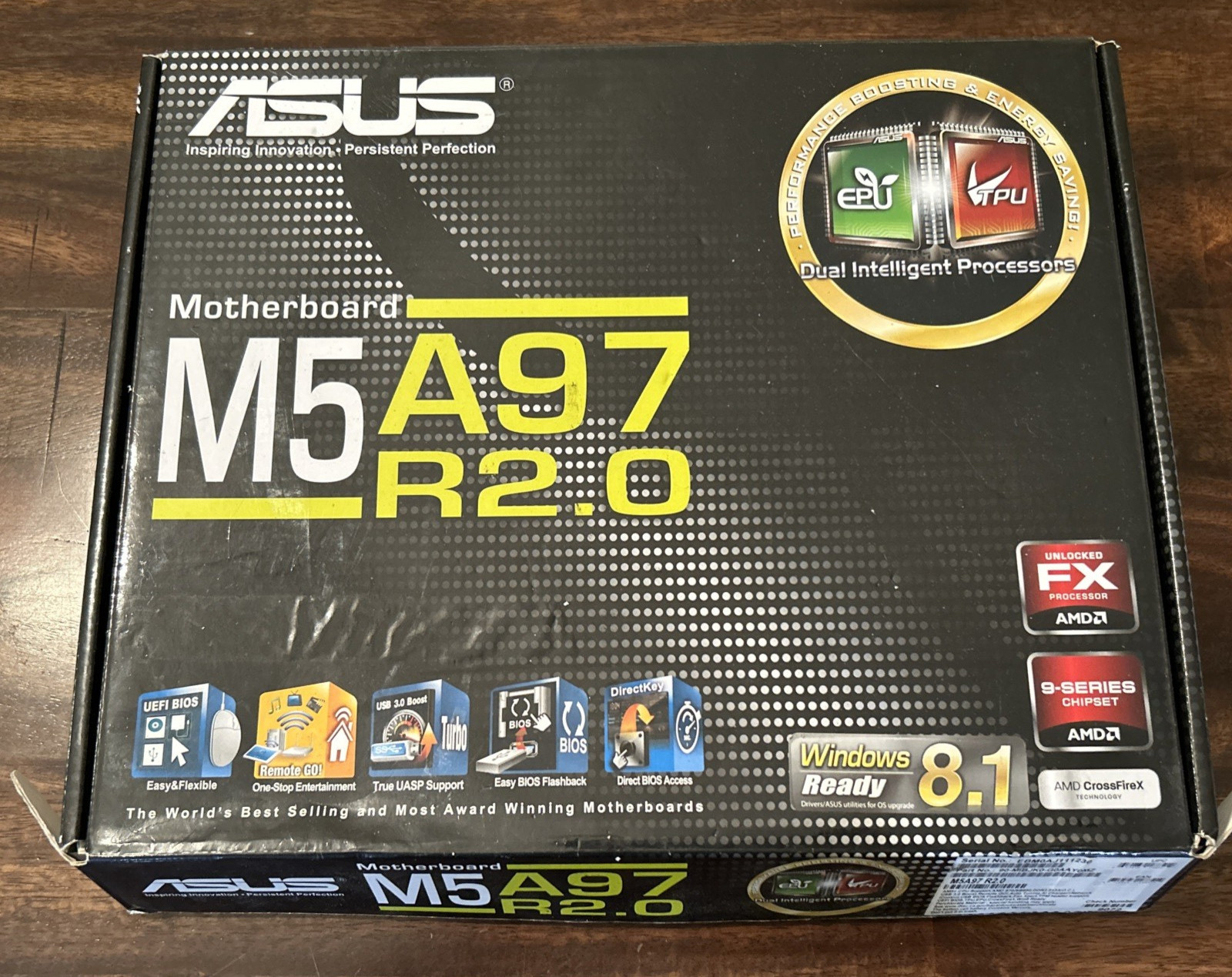 ASUS M5A97 LE R2.0 AMD3+ MOTHERBOARD WITH PLATE