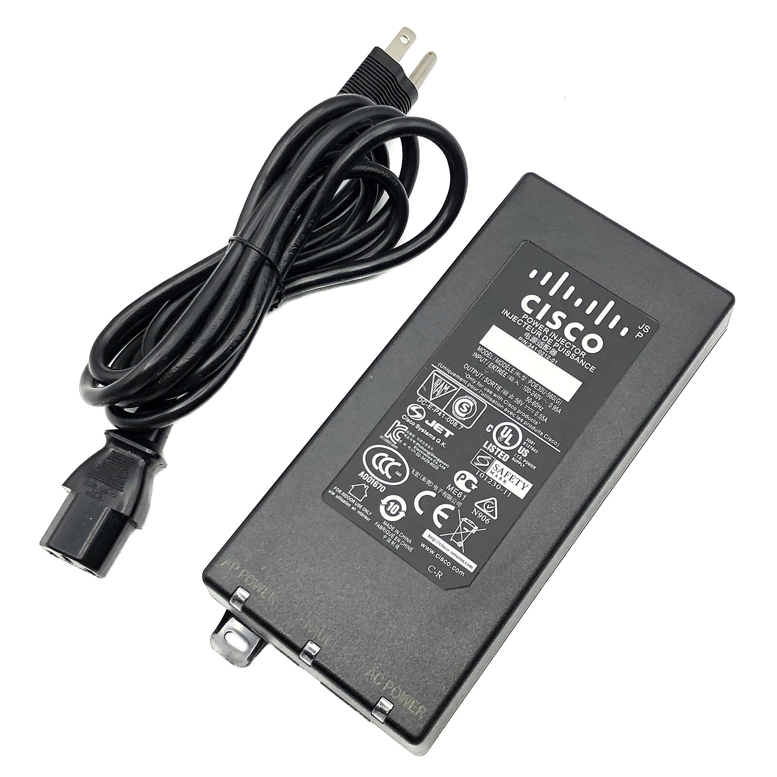 Genuine Cisco PoE Power Injector 56V for Cisco Wireless Access Point