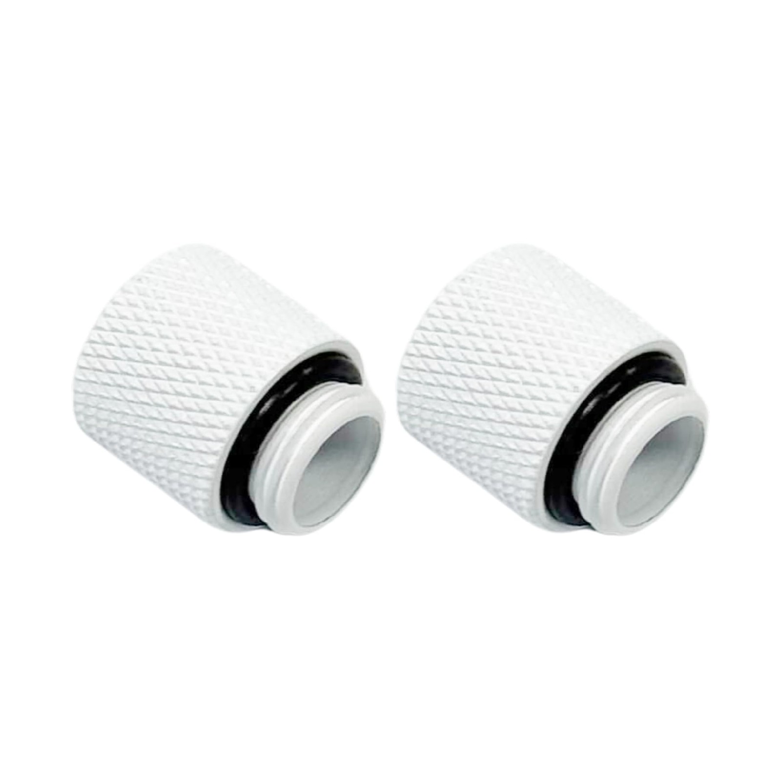 Dracaena.io 2-Pack G1/4 Extender Fitting 15mm, M-F, White, Brass