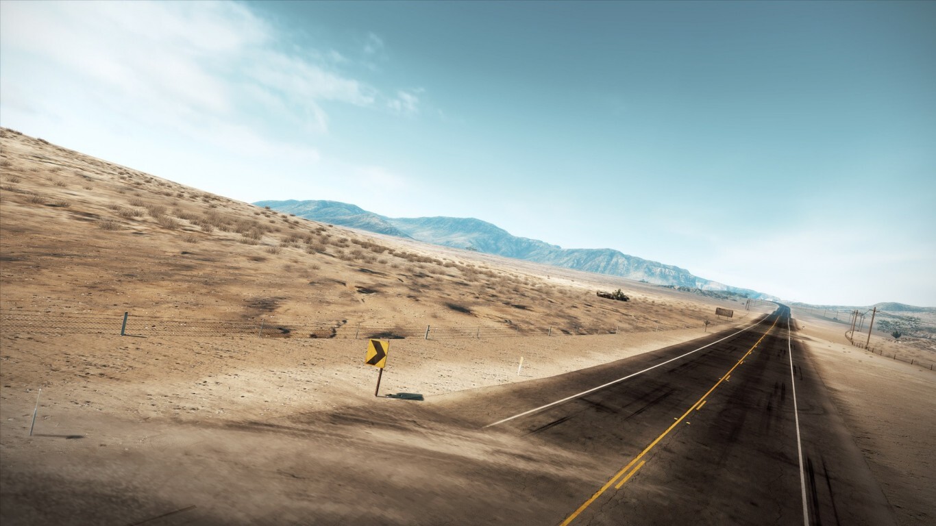Landscape road desert Custom Gaming Mat Desk