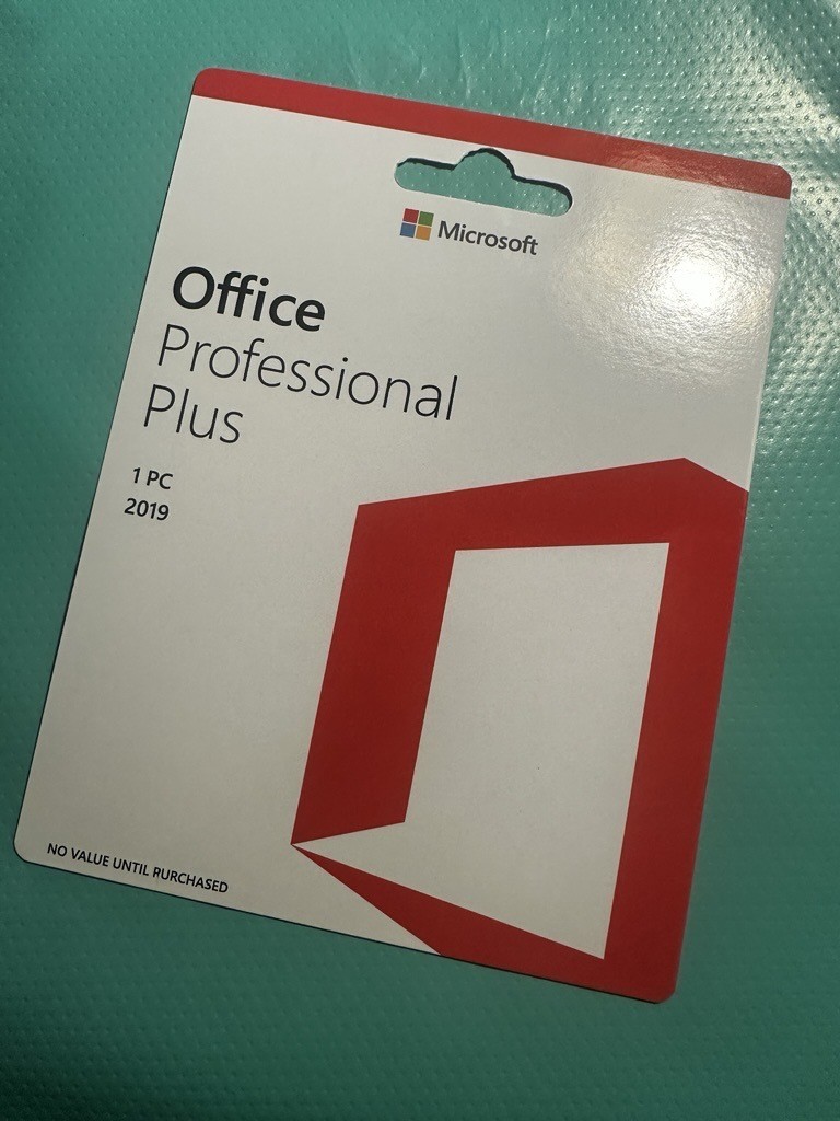 U91592 Microsoft Office Pro Plus 2019 Lifetime Program 1 PC genuine Reta G1N