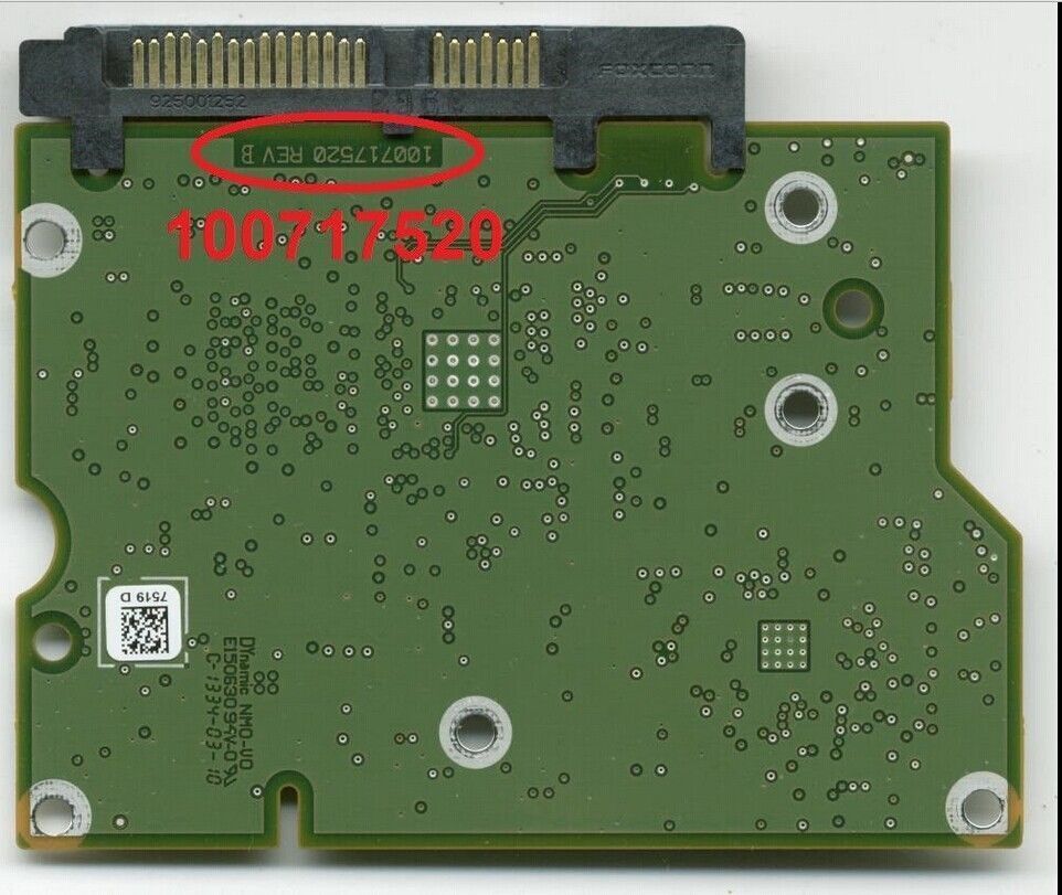 ST1000DM003 ST2000DM001 HDD PCB hard drive circuit board No.: 100717520 REV B