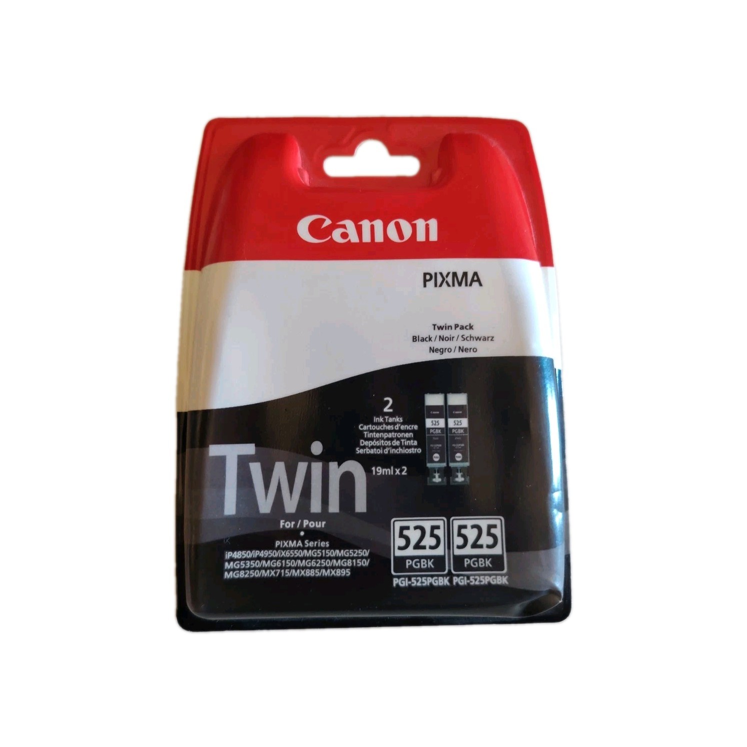 Genuine Canon PGI-525 BK Twin Pack Ink Cartridge for Pixma MG6150 MG6250 MG8250