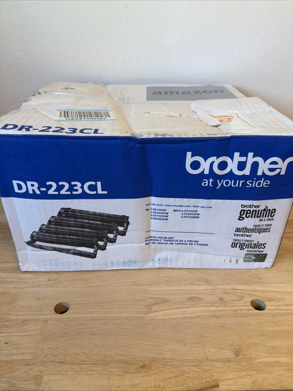 Brother DR223CL Drum Unit 18,000 Page-Yield Black/Cyan/Magenta/Yellow Sealed Bag