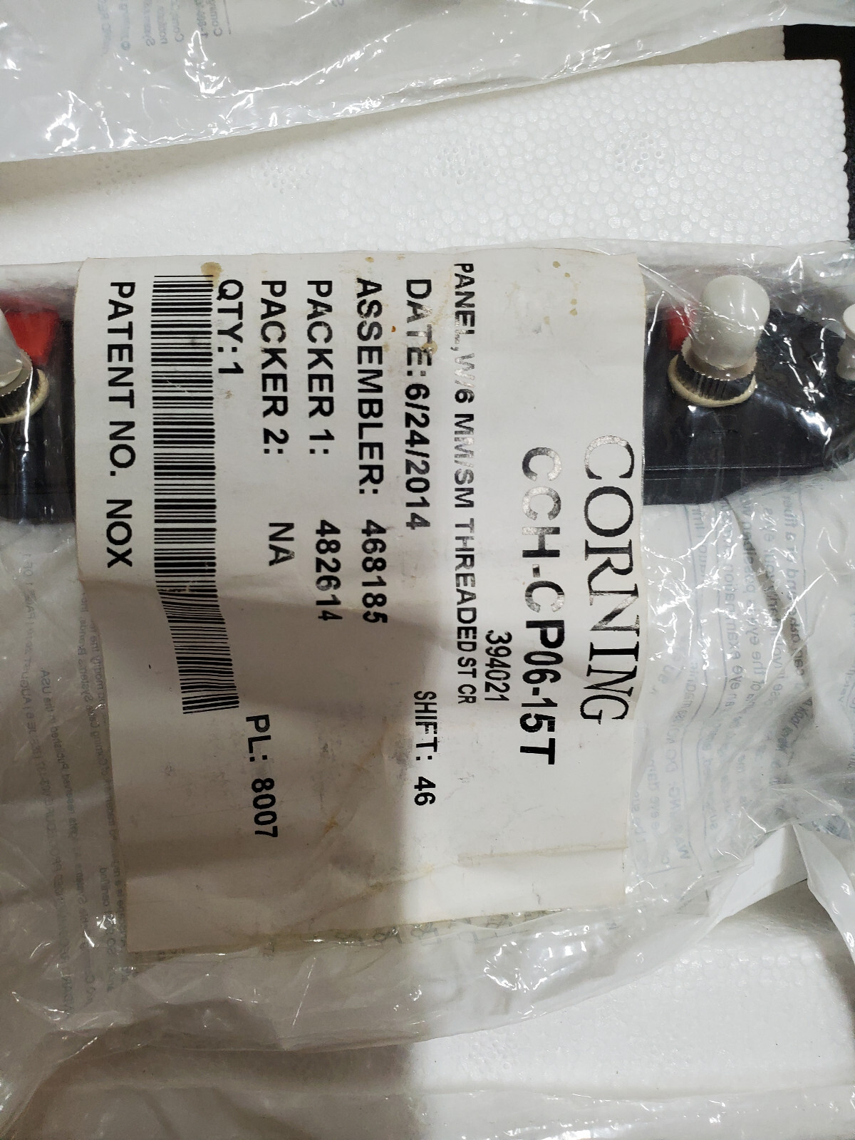 NEW Corning CCH-CP06-15T Fiber Closet Connector Housing ST 6-fibers OM1 - MM/SM