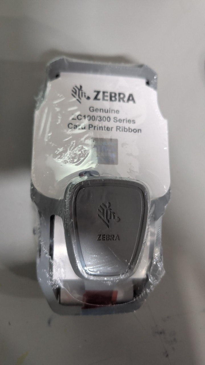 Zebra 800300309LA White Mono Ribbon 1500 images ZC100ZC300 Series LA Cod G1N