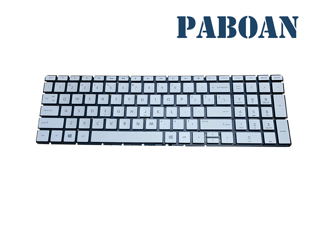 HP Pavilion 15-cc067cl 15-cc152od 15-cc593ms 15-cc610ms Backlit Keyboard Silver