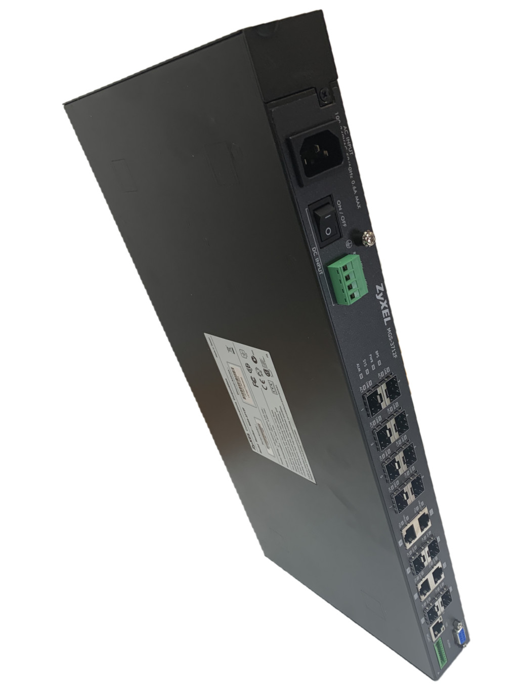 Zyxel MGS-3712F 8-port GbE L2 Switch with Four GbE Uplink Ports