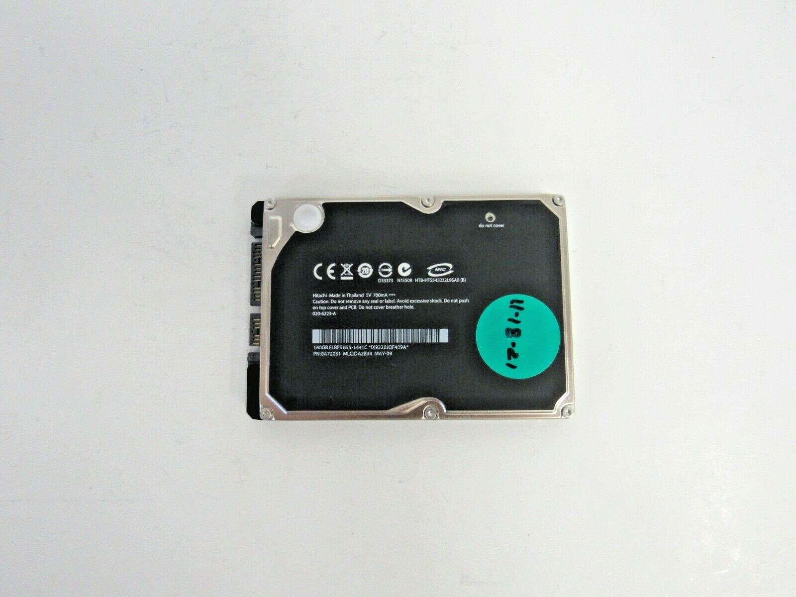Apple 655-1441C Hitachi 0A72031 320GB 5.4k SATA 1.5Gbps 8MB Cache 2.5" HDD   C-3