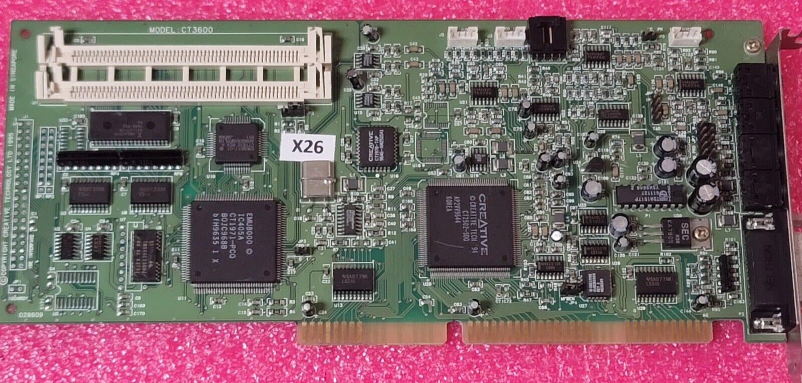Sound Blaster 32 Creative Labs ISA CT3600 DOS retro gaming Working #X26
