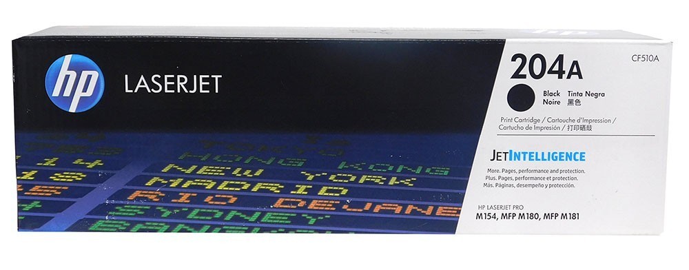 Genuine HP 204A  CF510A Black Toner Cartridge - New in Sealed Box