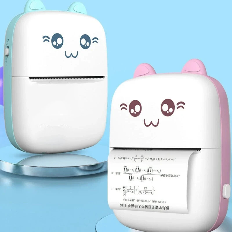 Portable Mini Bluetooth WiFi Printer Mobile Phone Photo Title Note Print Pocket