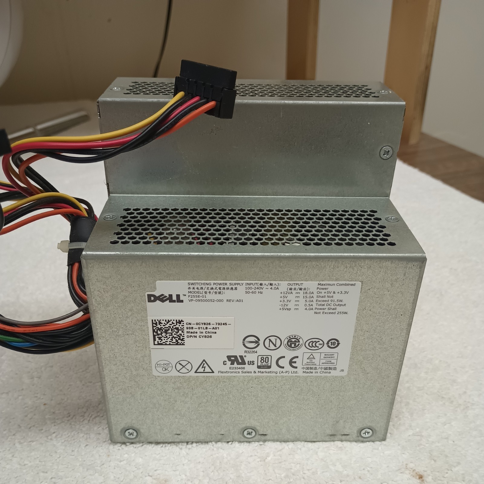 Dell Optiplex 760 255w Power Supply  0CY826  F255E-01