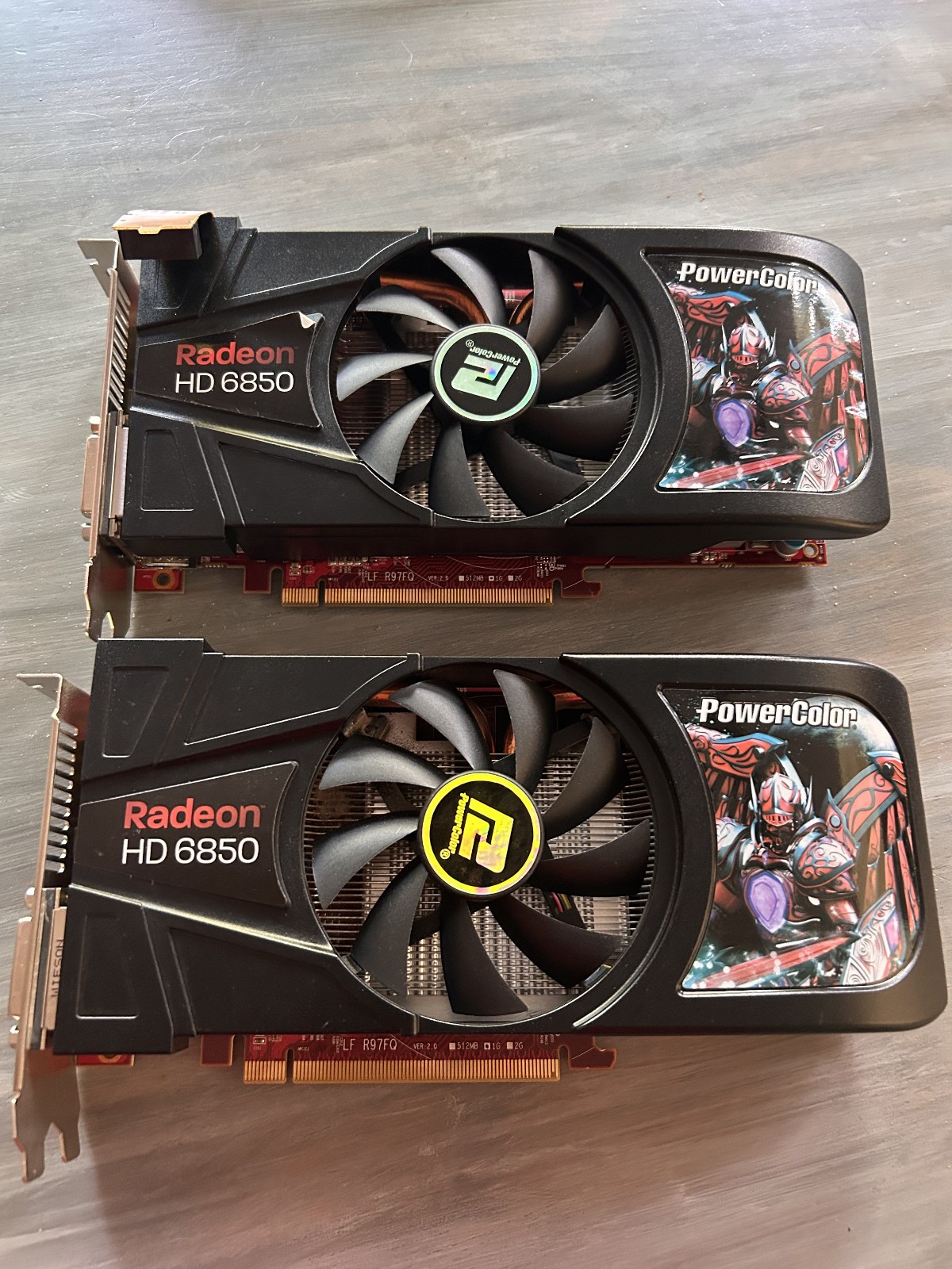 2 - PowerColor Radeon HD 6850 1GB / 1GB (max) GDDR5 SDRAM W/ Crossfire Cable