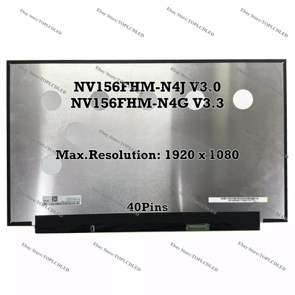 NV156FHM-N4J V3.0 Fit NV156FHM-N4G V3.3 15.6" 72% NTSC Slim 144Hz LCD Screen