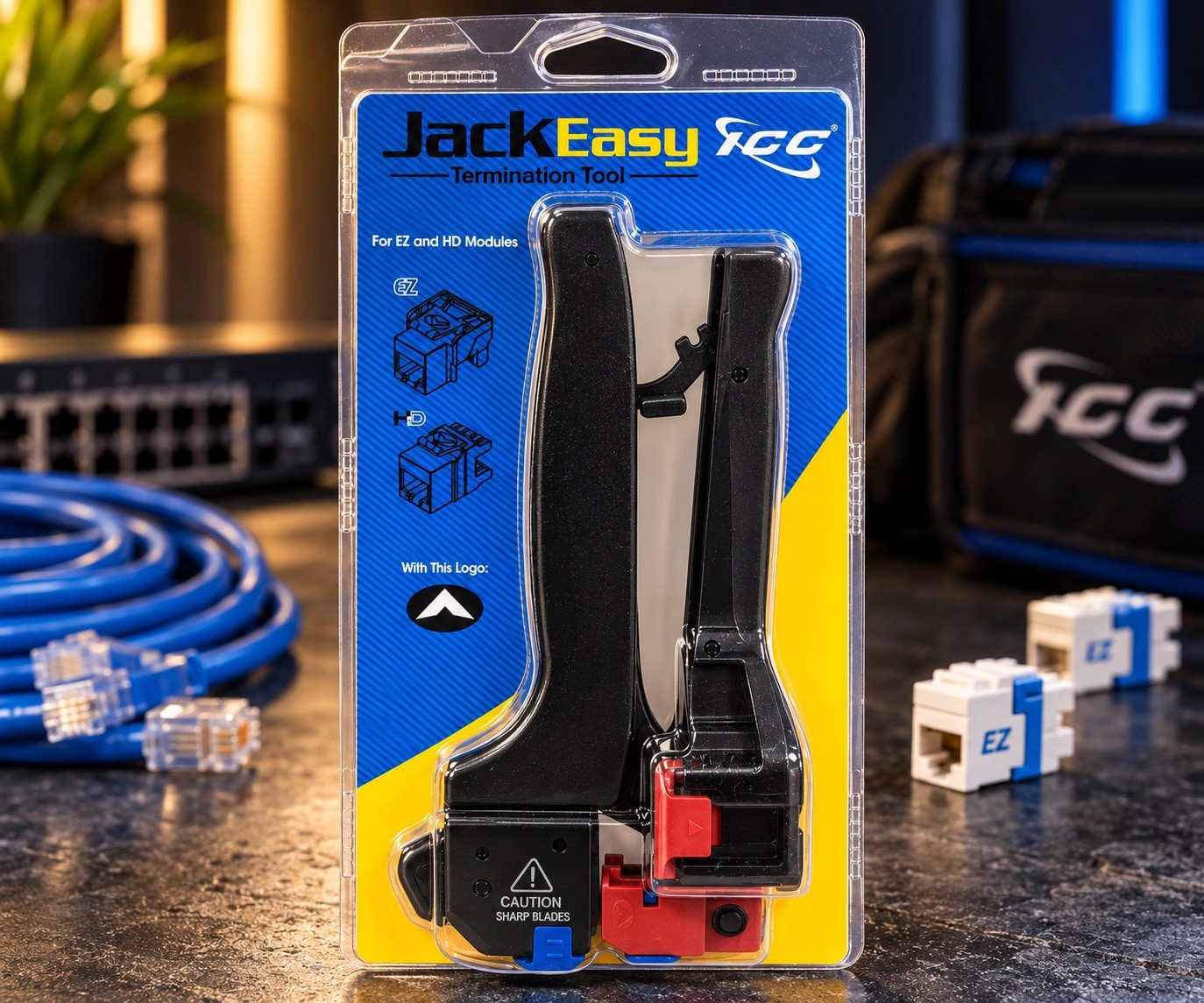 ICC JackEasy Termination Tool EZ HD Modules ICACSPDTEH Network Cabling NEW