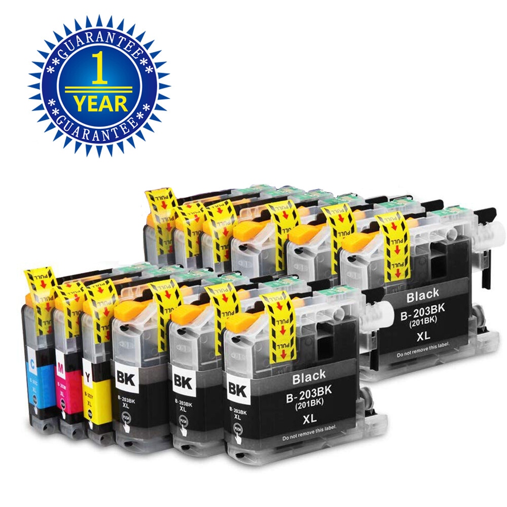 12PK Ink cartridge for Brother LC203 LC201 MFC-J460DW MFC-J480DW MFC-J485DW