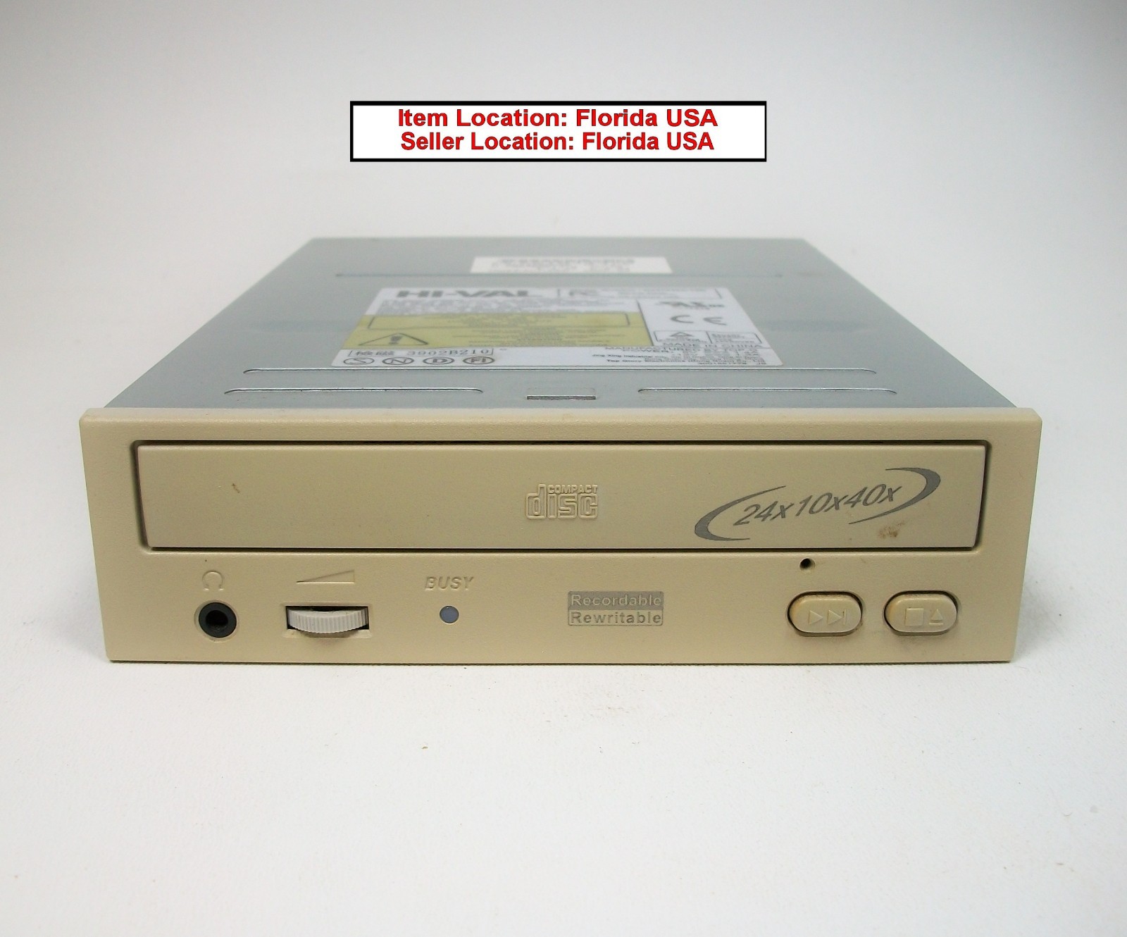 IDE Hi-Val CD-Rewriteable Drive Internal 24X 10X 40X  CD-R CD-RW