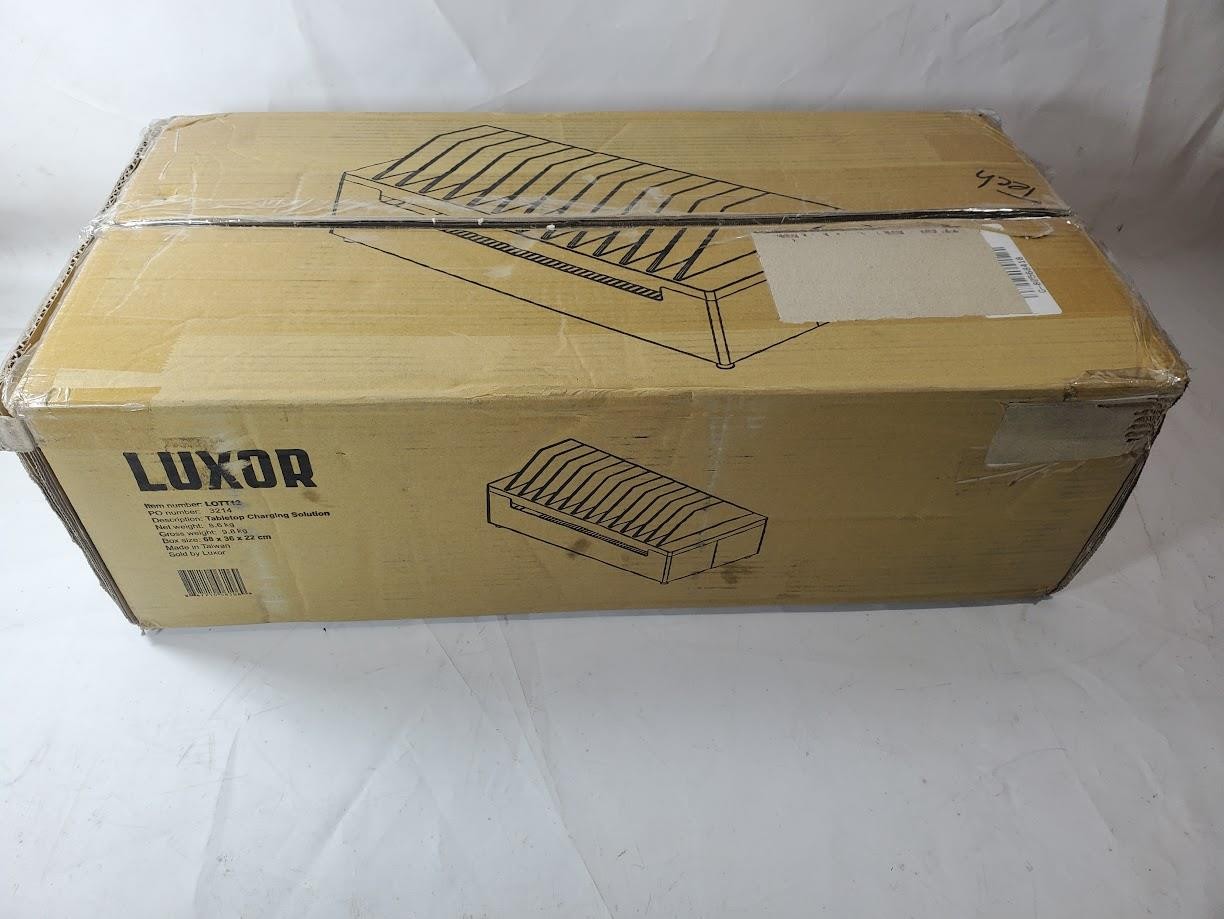Luxor 12-Unit AC Charging Station Black/White (LOTT12)