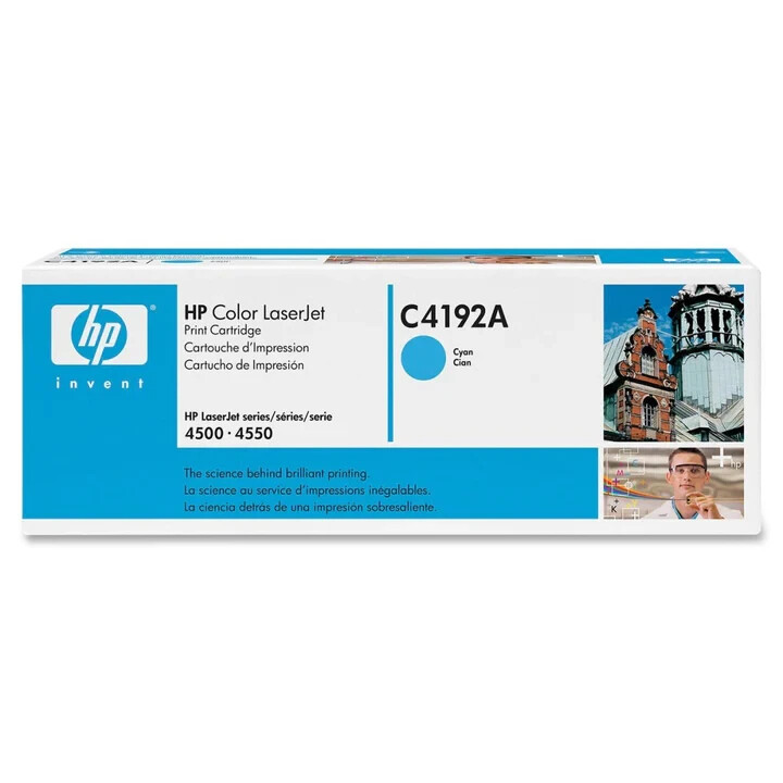 HP C4192A Cyan Toner Cartridge LaserJet Series 4500-4550 - NEW GENUINE