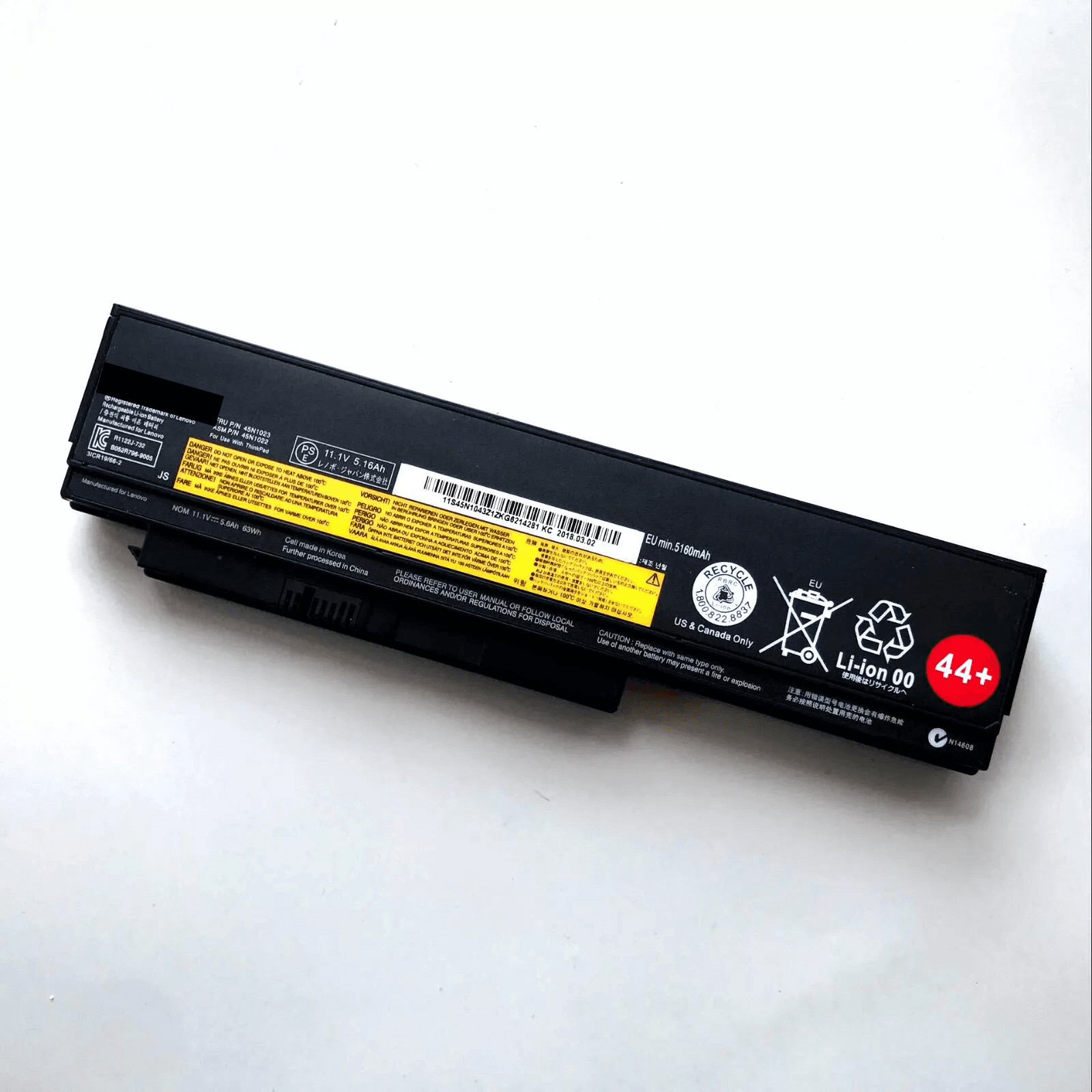 New 44+ 63WH battery for ThinkPad 45N1023 45N1022 45N1019 42T4901 0A36307