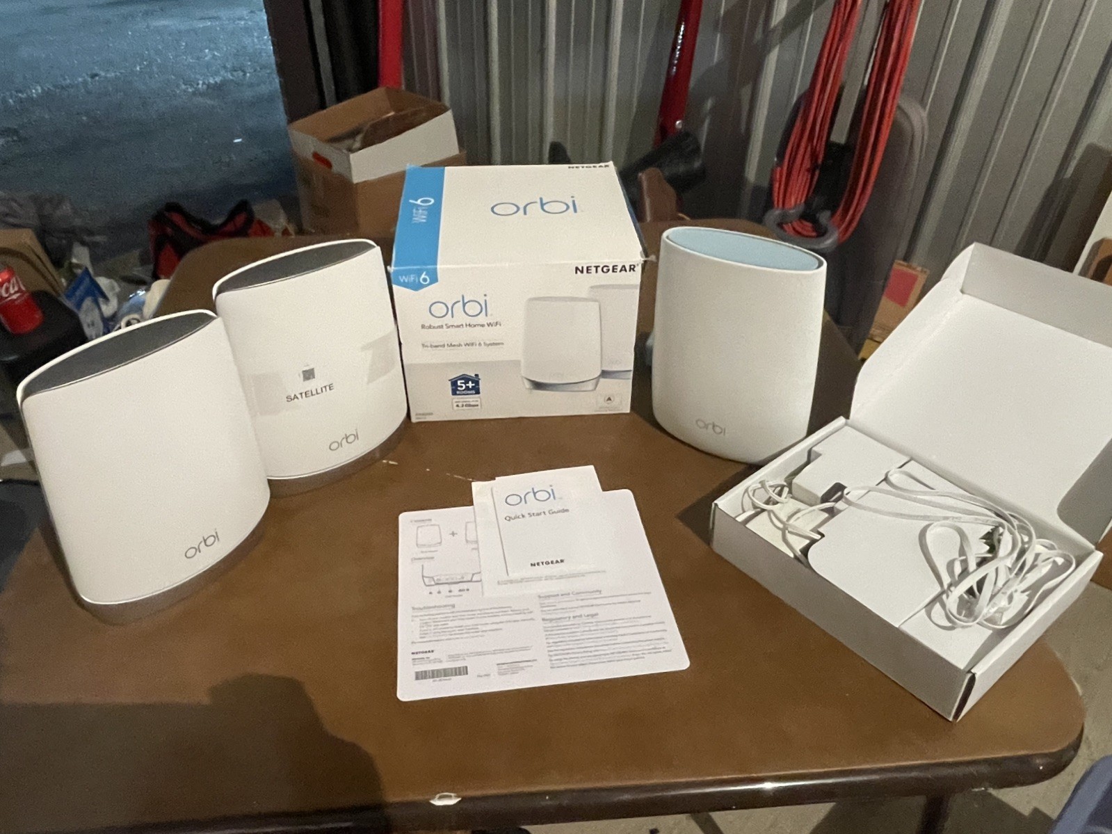 NETGEAR Orbi Tri-Band WiFi 6 Mesh Pack Bundle System Lot of 3
