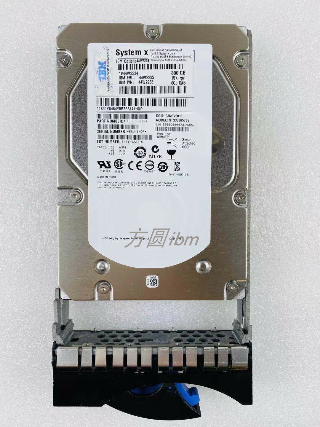 IBM 44W2234 44W2235 44W2238 300GB SAS 15K 3.5" HARD DISK DRIVE W/TRAY