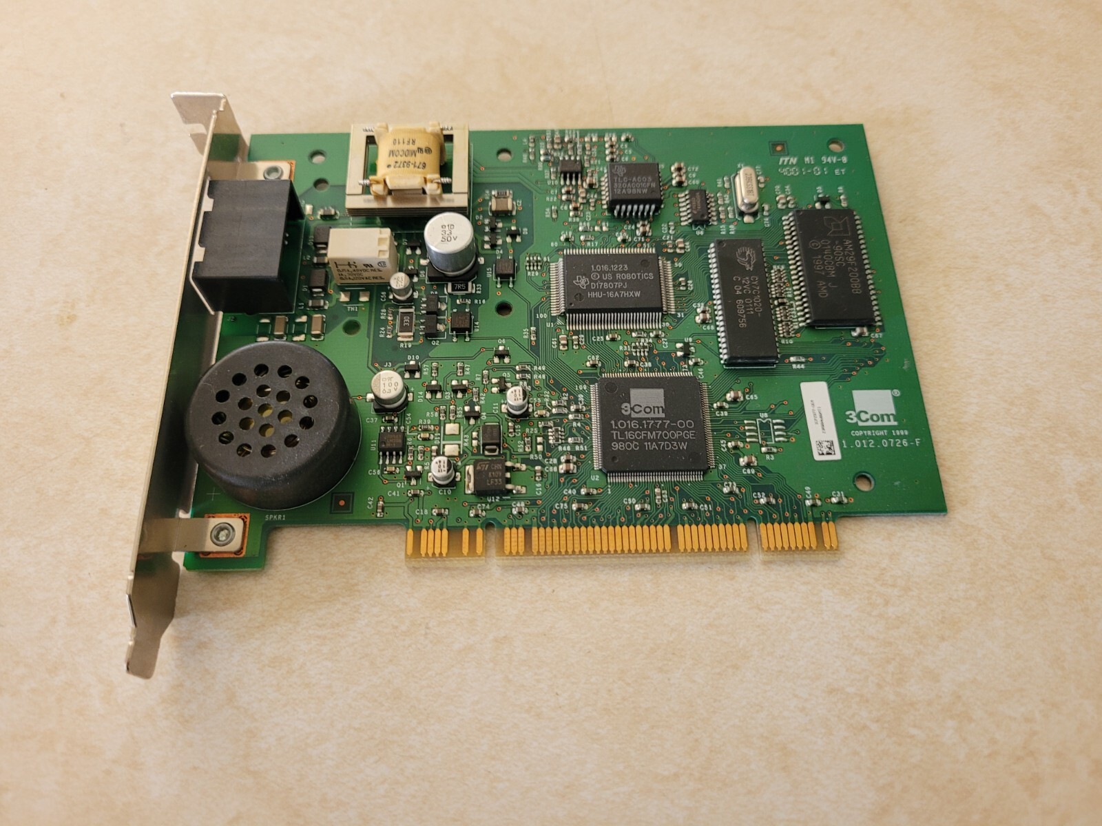 Vintage 3Com US Robotics 56K Dual Port Dial-Up Modem Card 3CP2977-OEM