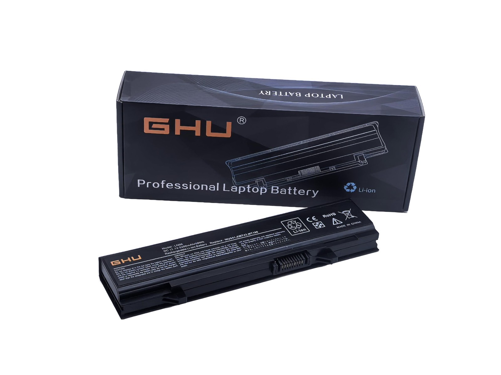 58Wh Battery Replacement for Dell Latitude E5400 E5410 E5500 E5510, Compatible K