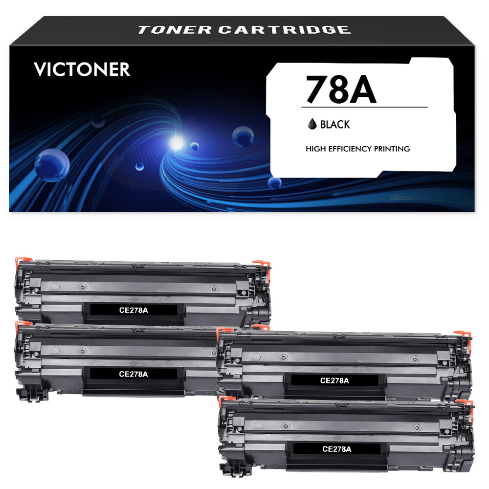4x CE278A 78A Toner Cartridge For HP LaserJet Pro P1606dn P1600 M1536dnf MF4450