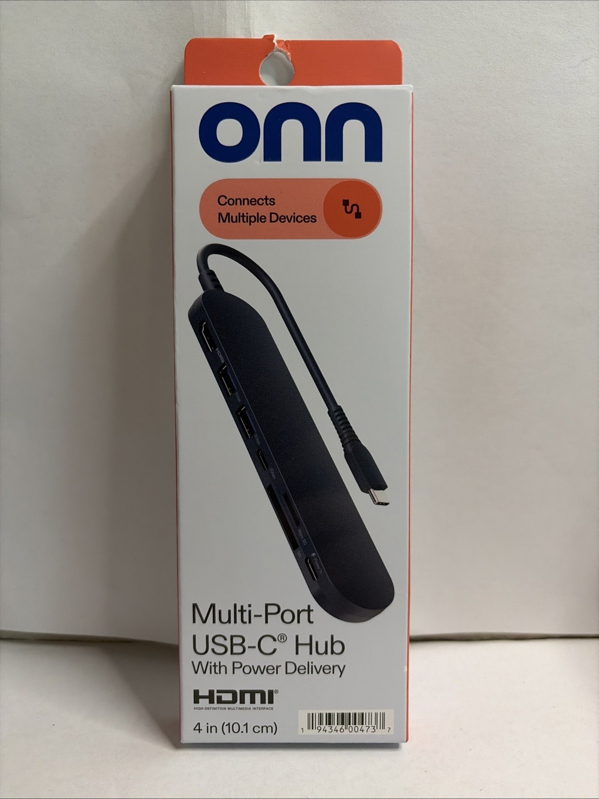 onn 7-in-1 USB-C Adapter with 100W USB-C 3.2 Gen. Power Delivery