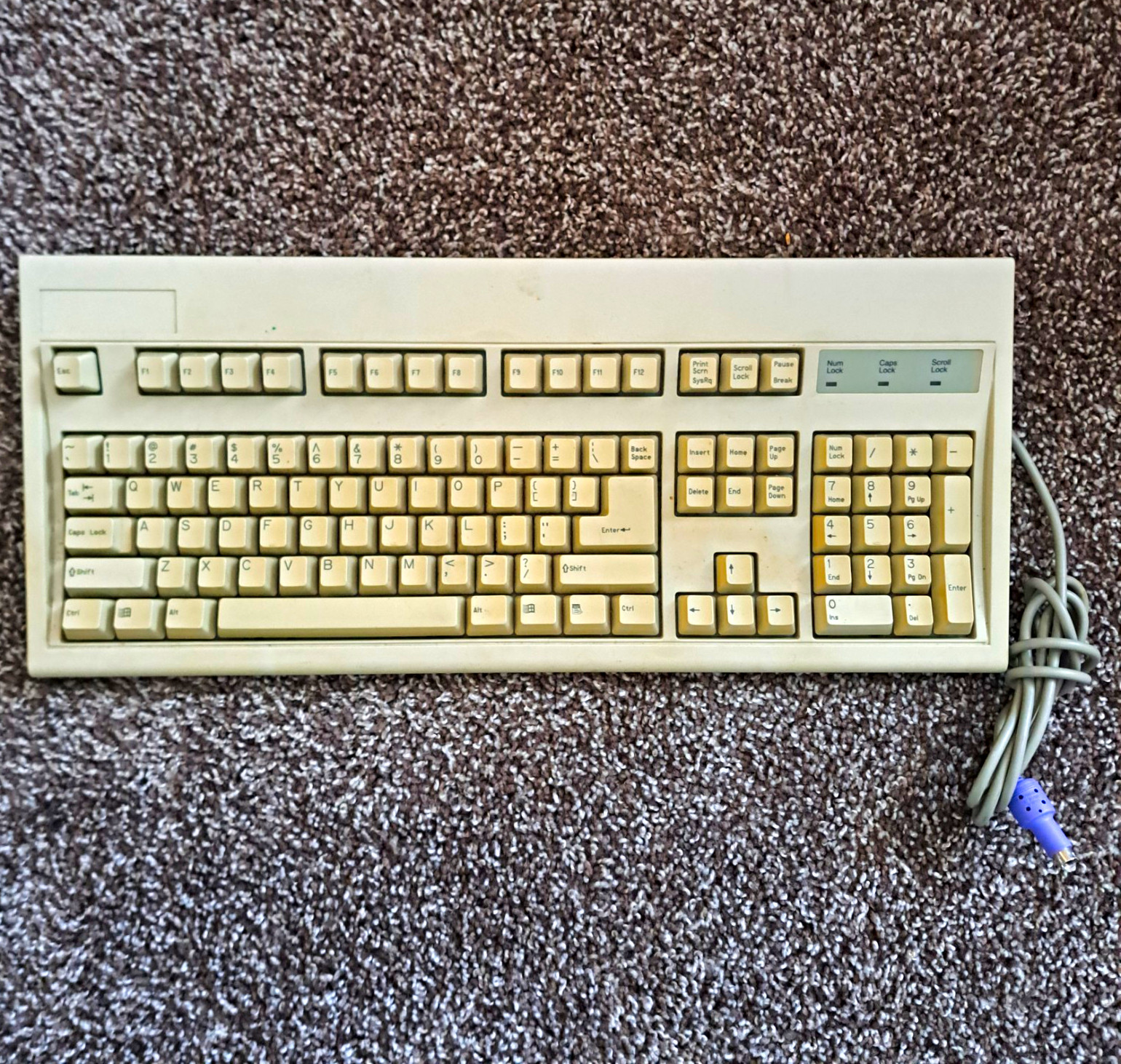 Key Tronic E03601QUS201-C Beige Wired PS/2 QWERTY Keyboard, Enhanced Keys