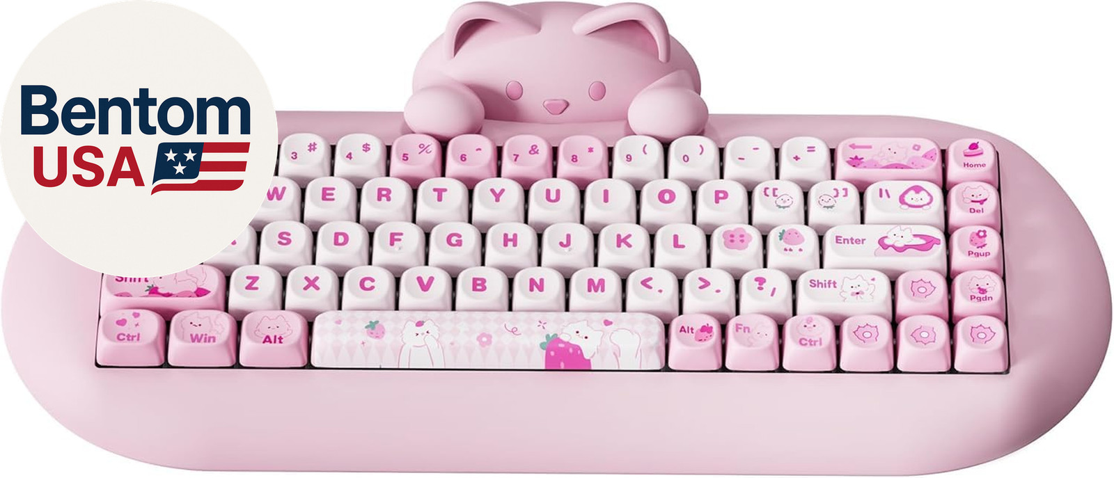 C68 Wireless Mechanical Keyboard,65% Layout,Hot Swap,Triple Mode Bt5.0/2.4G/Wire