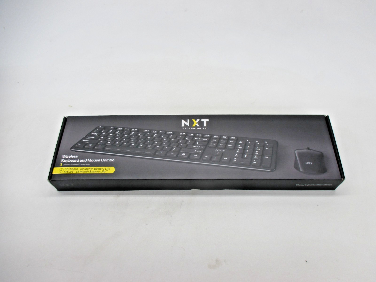 "NEW" NXT Technologies™ Wireless Comfort Keyboard with mouse Black (NX60882)