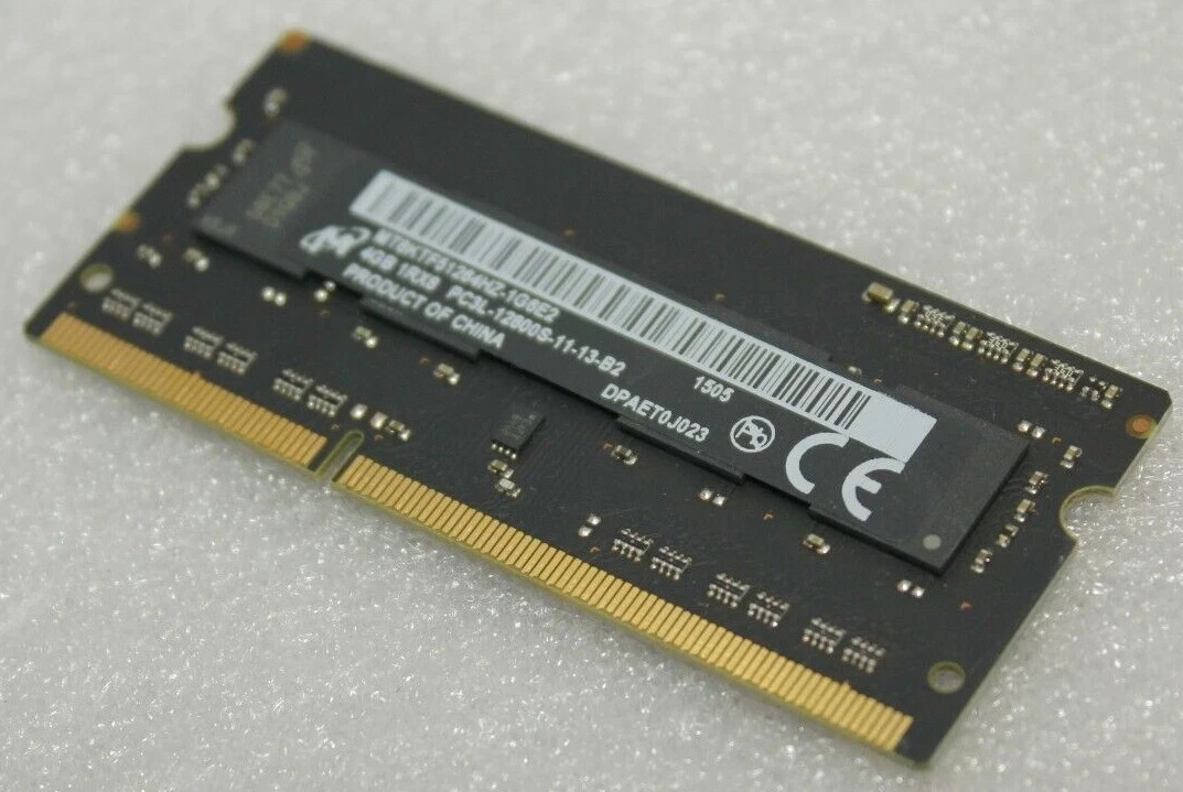 Genuine Micron 4GB DDR3 PC3L-12800s 1Rx8 Memory Ram MT8KTF51264HZ-1G6E2