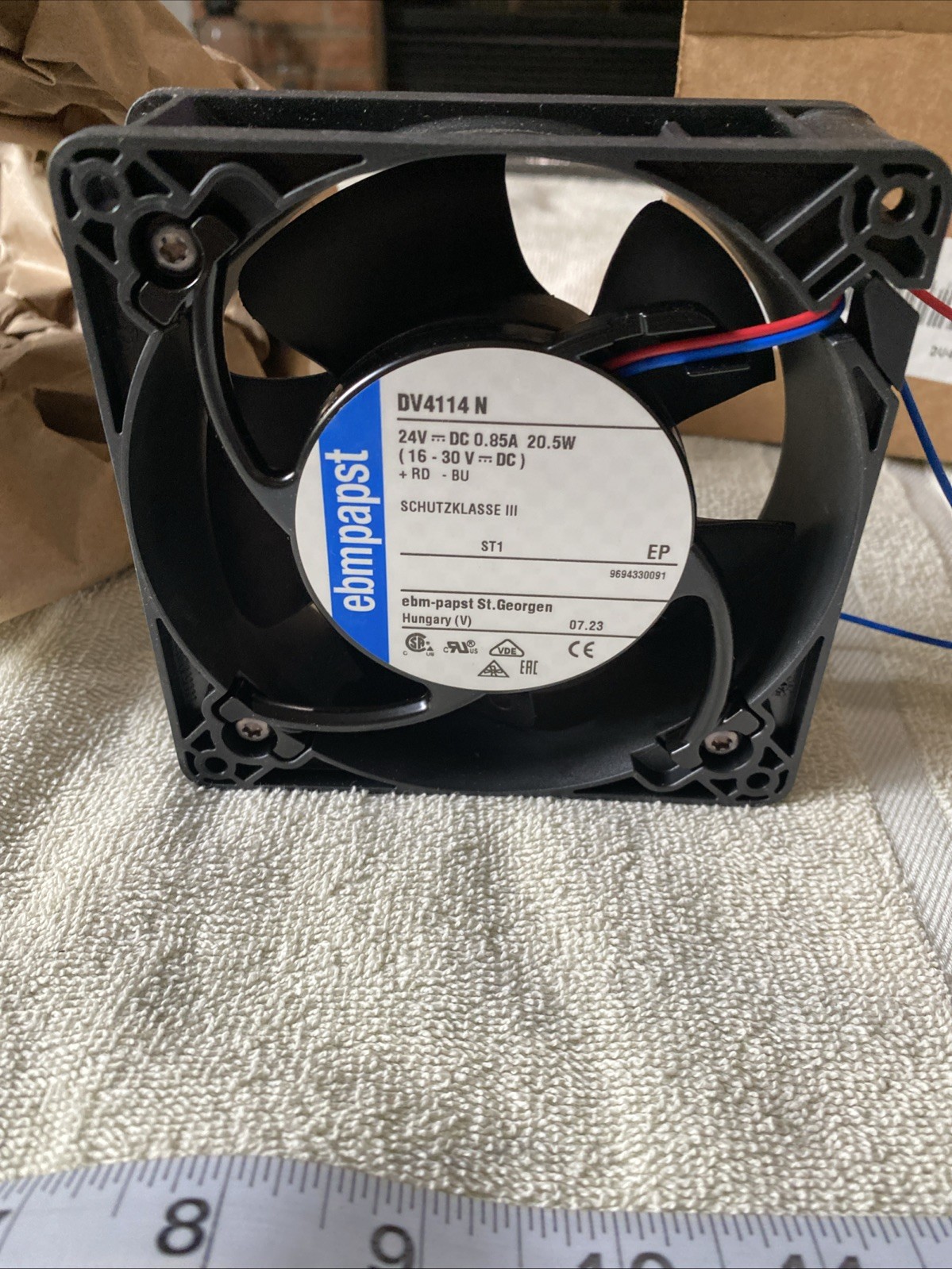 Ebmpapst DC Diagonal Compact Fan 24v DV4114 N New