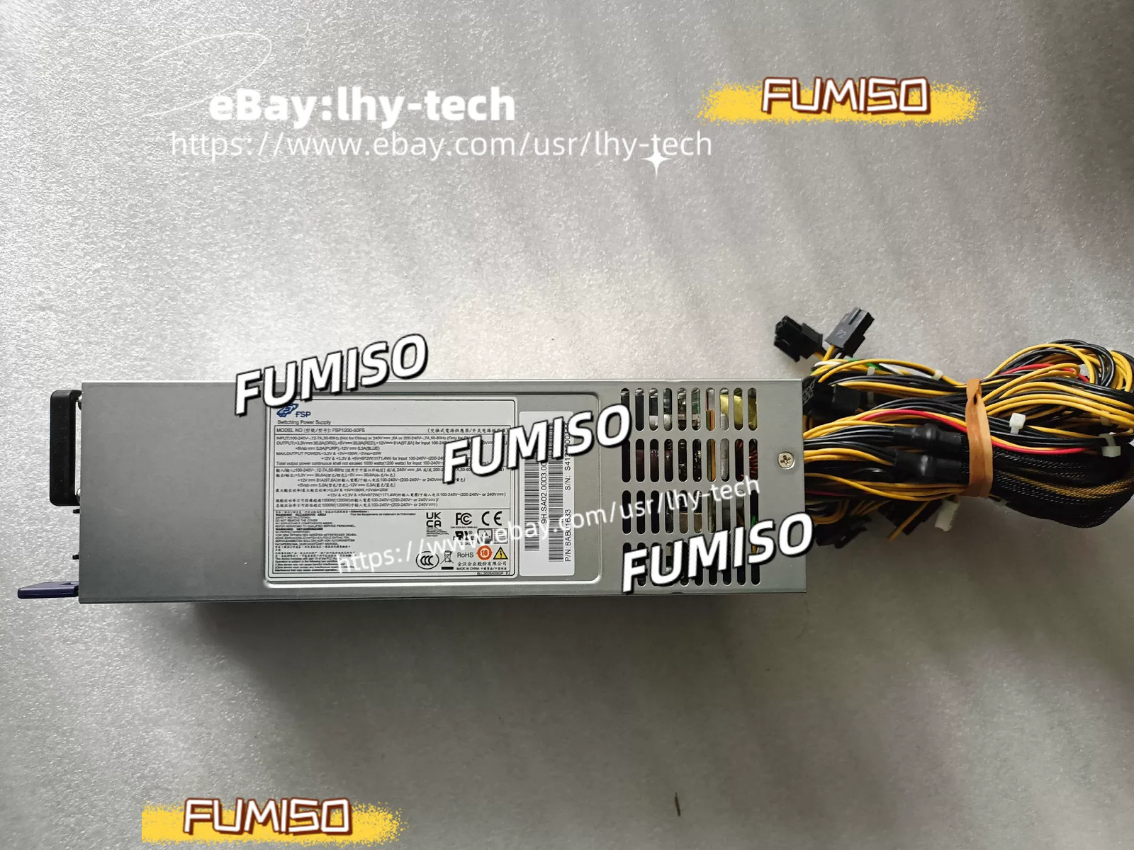 1Pcs Used FSP1200-50FS # DHL or Fedex&lhy