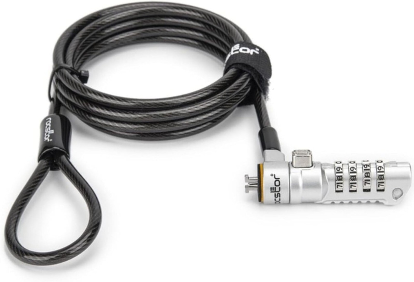 Rocstor - Y1RB016-B1 - Rocstor Rocbolt N19 Security Cable, 4-digit Combination