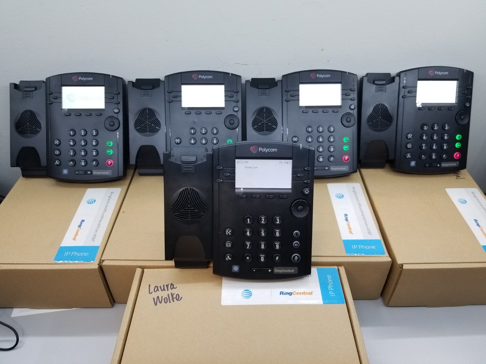 Lot of 5 Polycom VVX 311 PoE VoIP Desktop Business Phone 2200-48350-001 Open Box