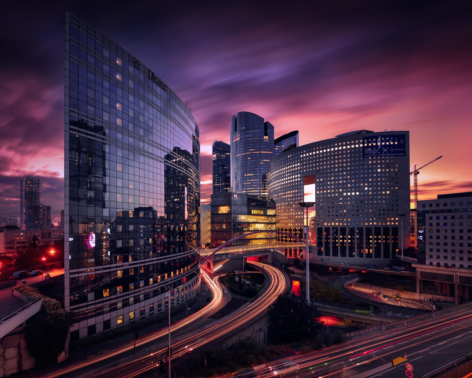 Landscape paris france sunset urban architecture sky Custom Gaming Mat Desk