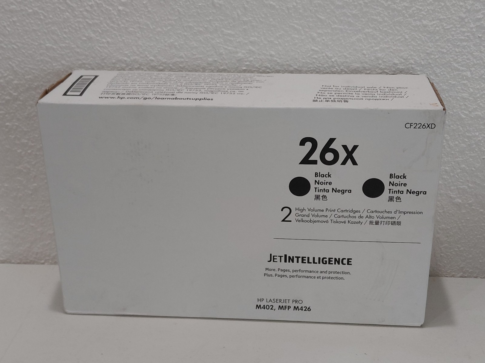 HP 26X CF226XD Black High Volume Genuine Laser Toner for LaserJet M402 M426 