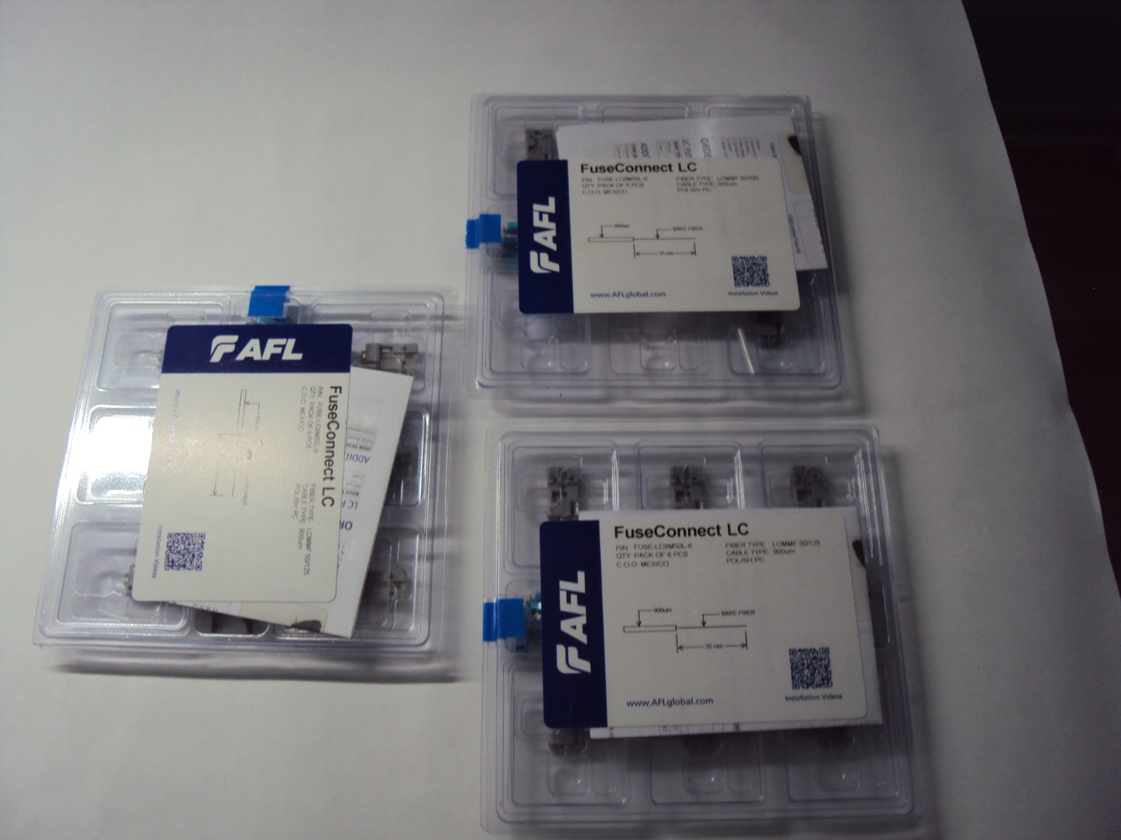 AFL FUSE Connects AQUA-LC9M50L LC/MM 50/125 10Gig (900µm) Qty 16