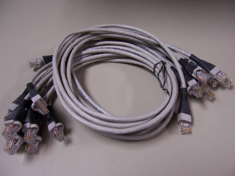 (10) CP Tech Enhanced 350MHZ Patch Cords - E197532