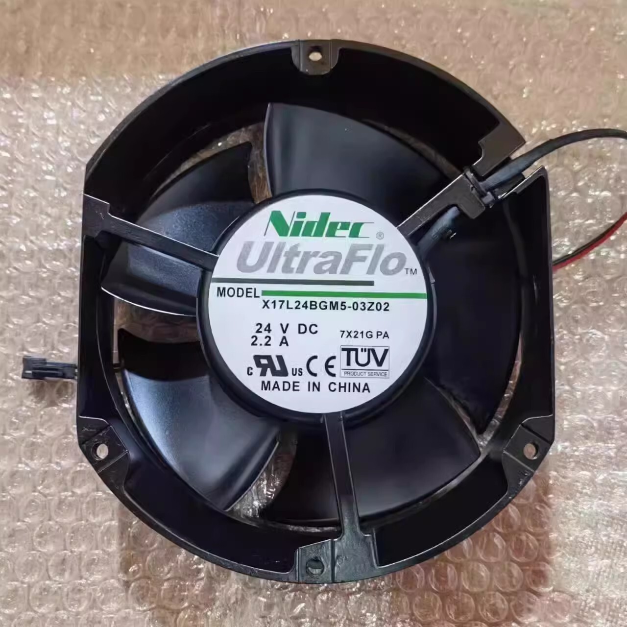 1PCS X17L24BGM5-03Z02 DC24V 2.2A 2-Wire Silent Cooling Fan