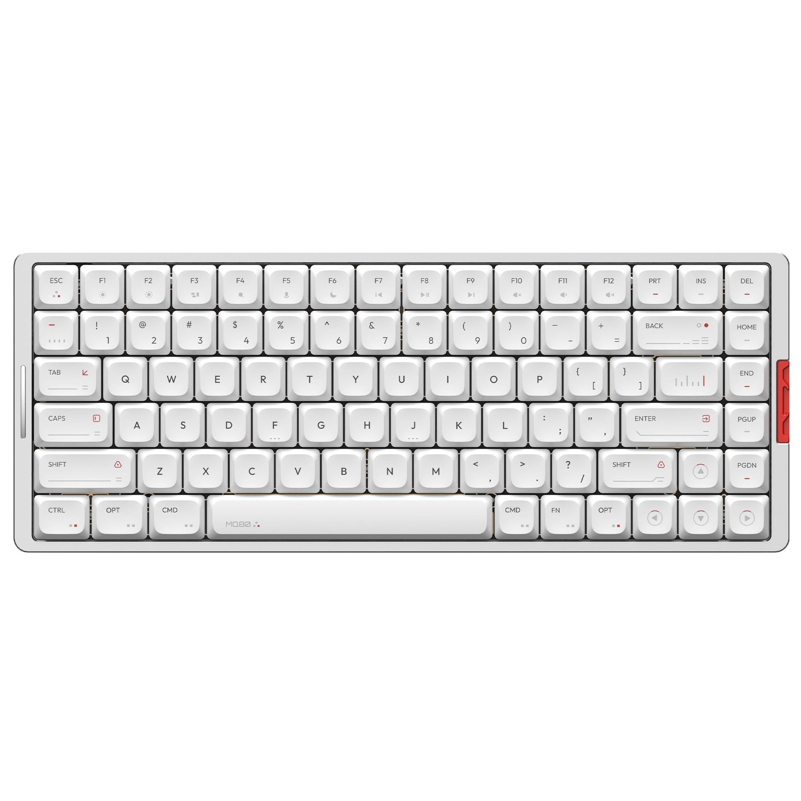 IQUNIX MQ80 Low Profile Mechanical Keyboard for Work and Moonlight Silver