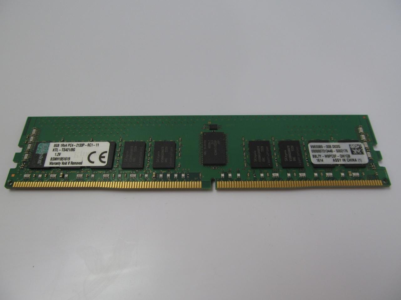 NEW KINGSTON  SERVER MEMORY KTL-TS421/8G 8GB DDR4 2133MHZ REG ECC PC4-17000