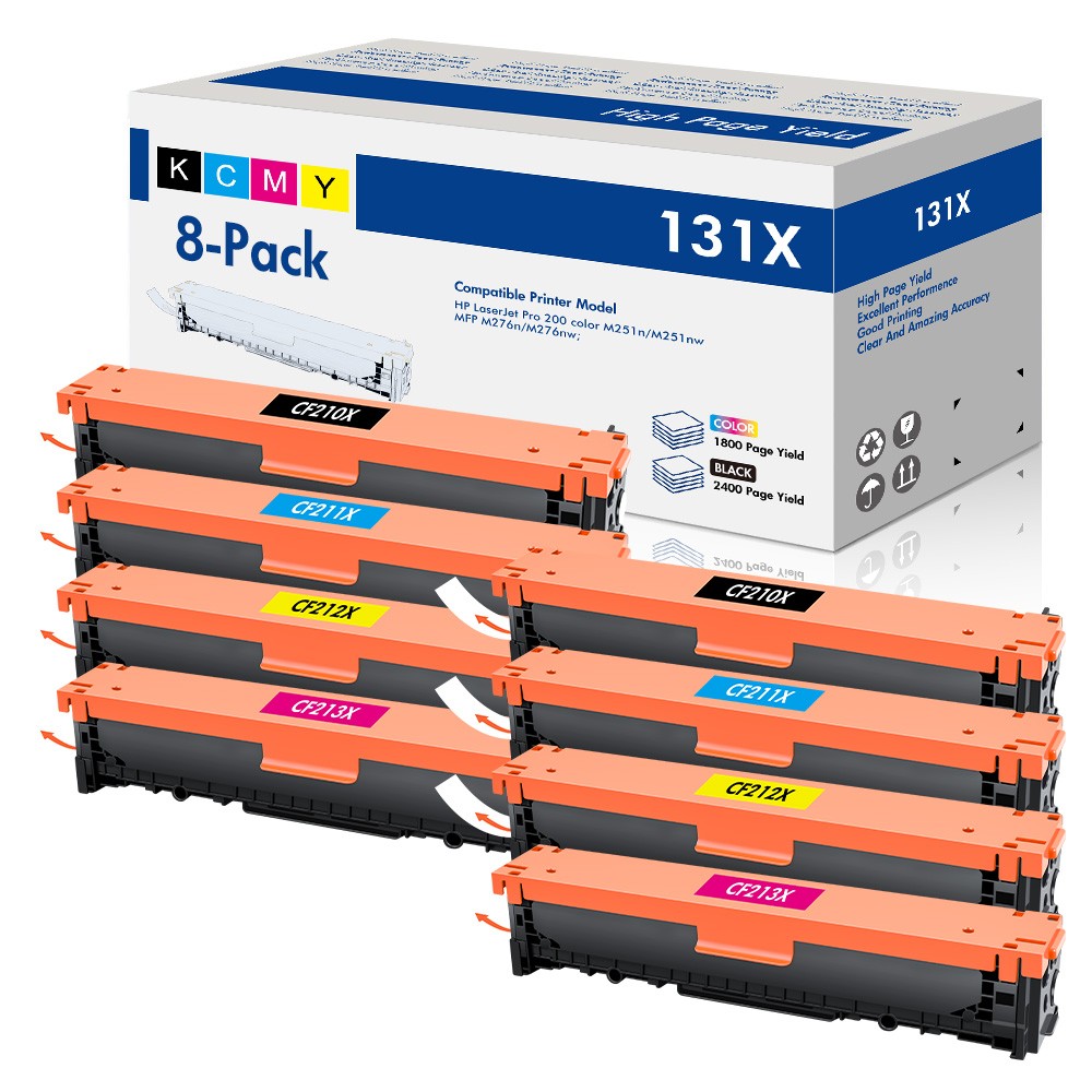 8PK CF210A Toner Cartridge For HP 131A LaserJet Pro 200 M251nw MFP M276nw M276n