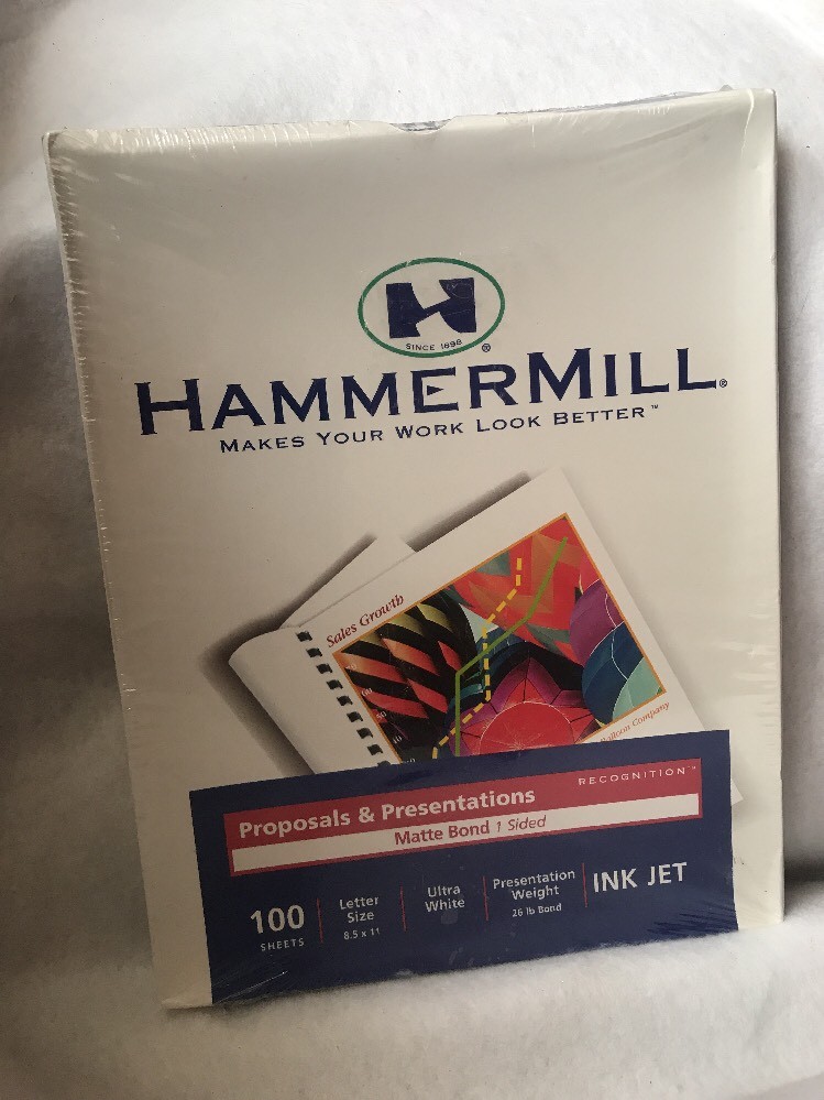 Hammermill Proposals and Presentations Matte Bond 1 Sided Ink Jet 100 Sheets